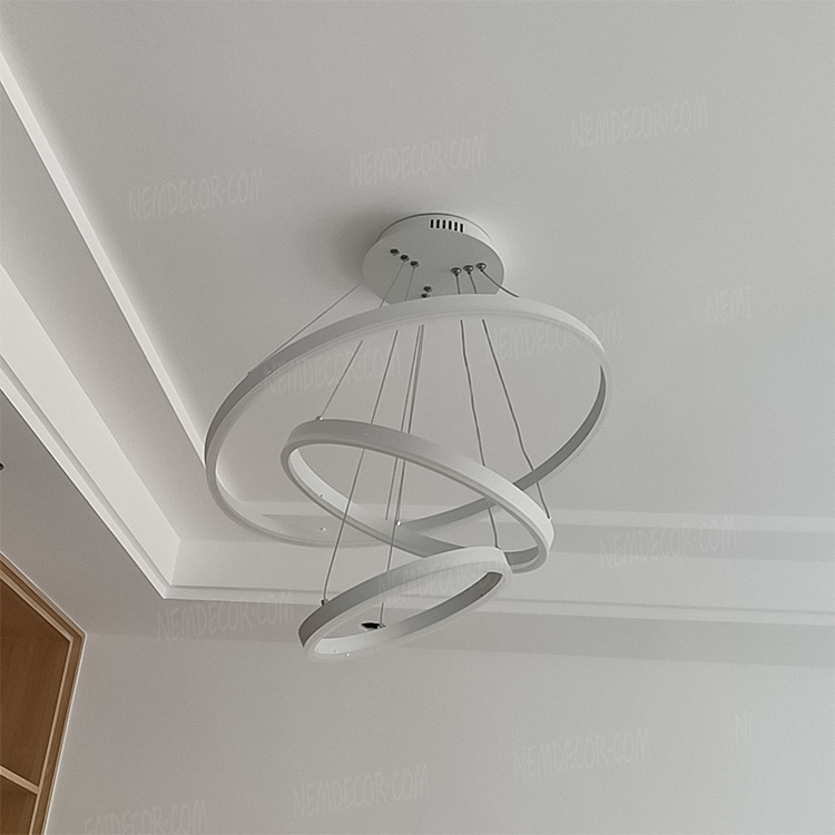 Đèn thả LED 3 vòng tròn 3 chế độ sáng 72462 - Image 3