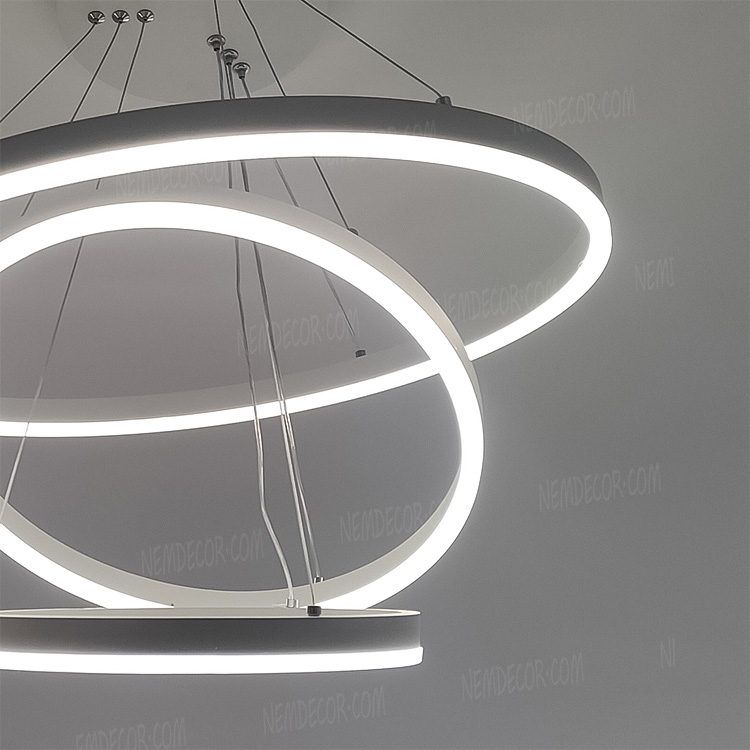 Đèn thả LED 3 vòng tròn 3 chế độ sáng 72462 - Image 4