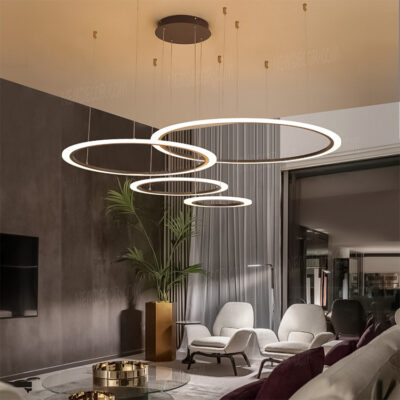 Đèn thả LED 4 vòng phát sáng 72485