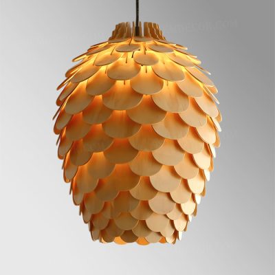 Đèn thả gỗ trang trí cao cấp 83335