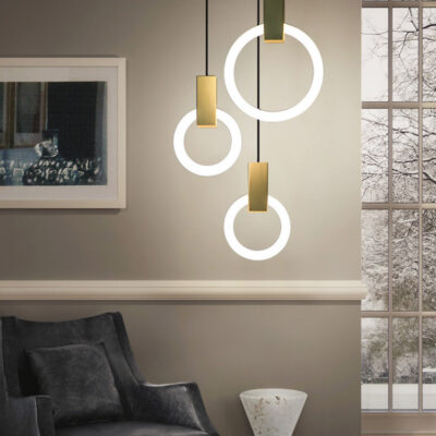 Đèn trang trí thả trần LED 3 màu THCN 245 - Image 3