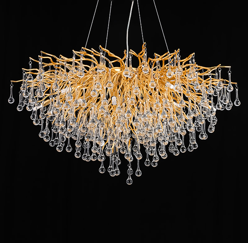 Đèn chùm pha lê thả trần trang trí giọt nước TH 8101 - Image 3