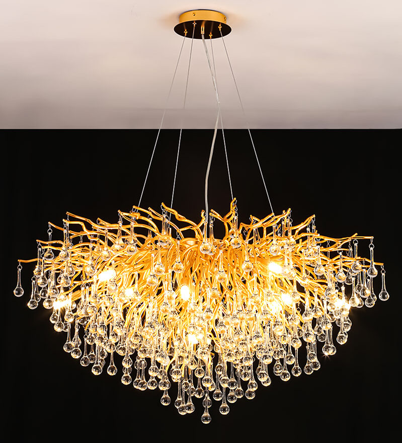 Đèn chùm pha lê thả trần trang trí giọt nước TH 8101 - Image 2