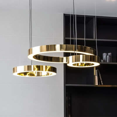 Đèn thả trần trang trí Hiện Đại TH 827-18 Inox xi Vàng