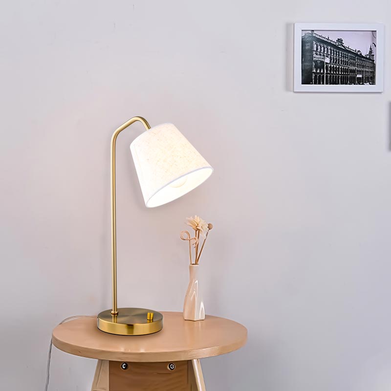 Đèn trang trí để bàn khung hợp kim xi đồng cao cấp DB02 - Image 4