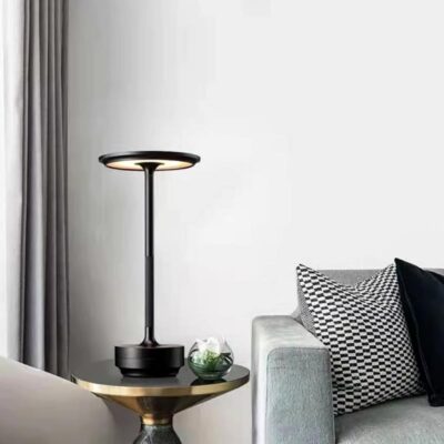 Đèn trang trí để bàn Hiện đại 2 màu Bạc-Đen DB04 - Image 2