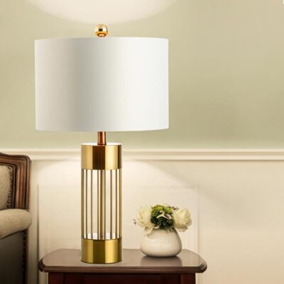 Đèn trang trí để bàn xi vàng bóng Tân cổ điển TB41 - Image 2