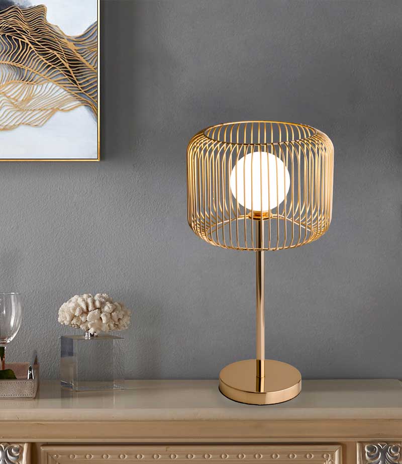 Đèn để bàn trang trí xi đồng DB573 - Image 3