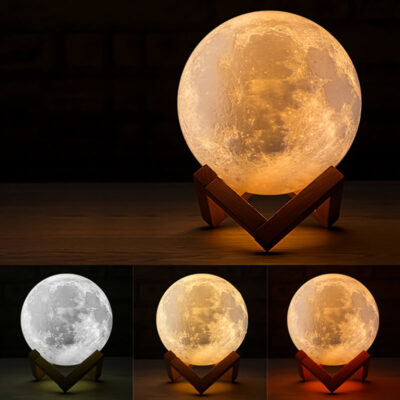 Đèn LED cảm ứng 3 chế độ trang trí để bàn DBK02/1G – Xi vàng cao cấp - Image 4