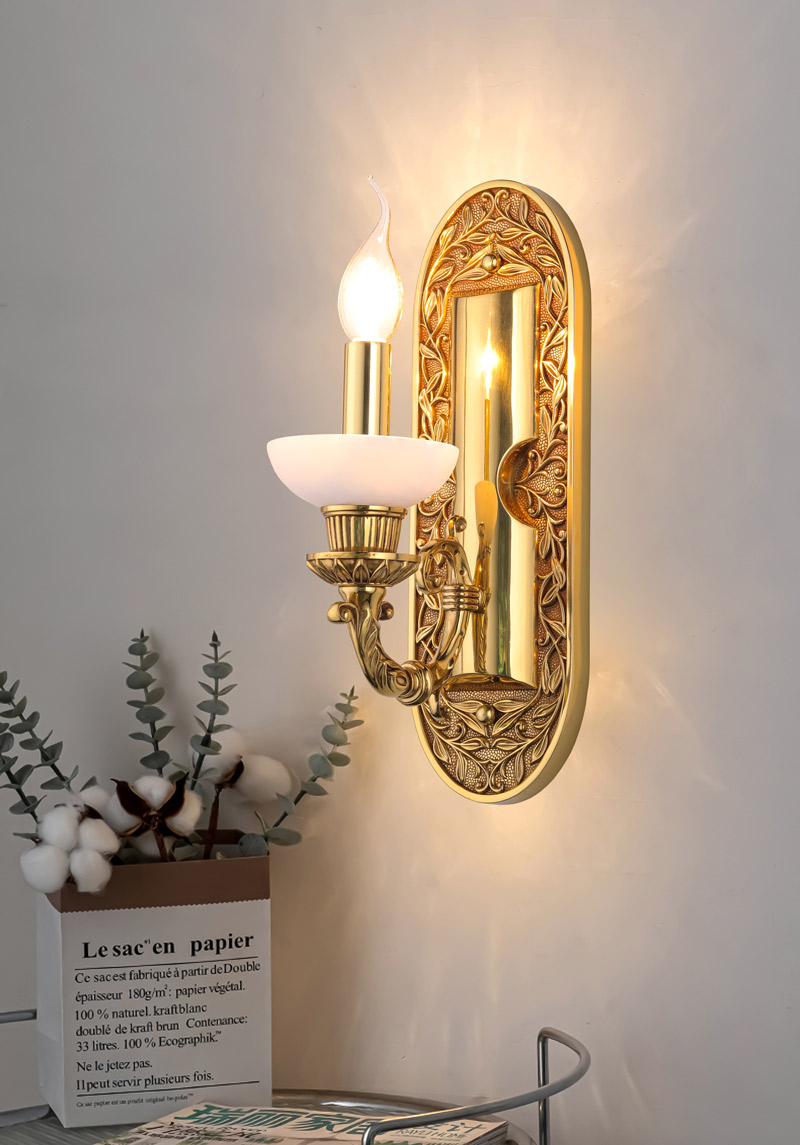 Đèn gắn tường trang trí bằng đồng Tân cổ điển GT00940-1 - Image 3