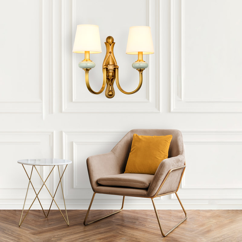 Đèn gắn tường bằng đồng trang trí cao cấp GT801-2A - Image 3