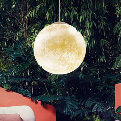 Đèn thả trang trí quả cầu mặt trăng phong cách hiện đại THD20