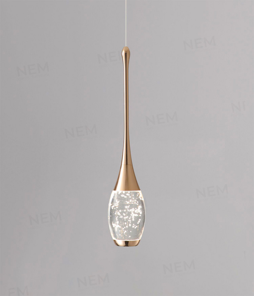 Đèn thả trang trí ống pha lê cao cấp T6233 - Image 5