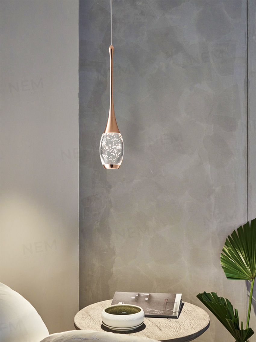 Đèn thả trang trí ống pha lê cao cấp T6233 - Image 3