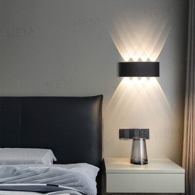 Đèn hắt tường trang trí hiện đại 6 tia VNT621 (đen) - Image 5