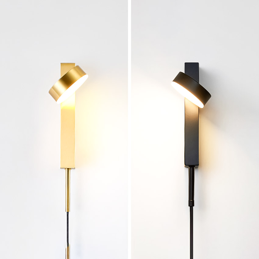 Đèn LED gắn tường trang trí phong cách tối giản W2201S/BK - Image 4