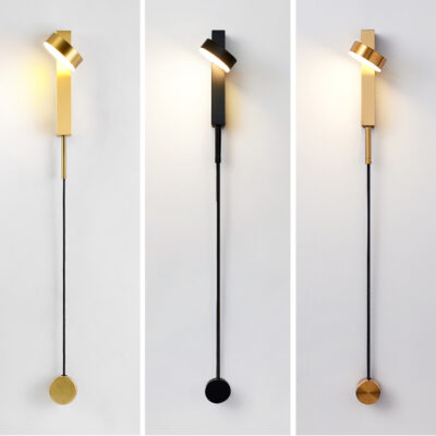 Đèn LED gắn tường trang trí phong cách tối giản W2201S/BK - Image 3