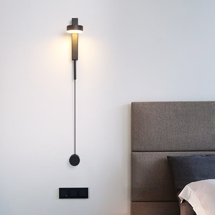 Đèn LED gắn tường trang trí phong cách tối giản W2201S/BK - Image 6