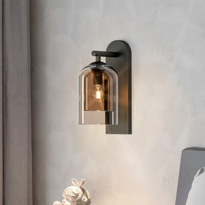 Đèn tường thủy tinh màu trà cao cấp GT3020 (trà) - Image 2