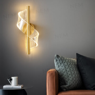 Đèn hắt tường trang trí cao cấp A13 (vàng) - Image 3