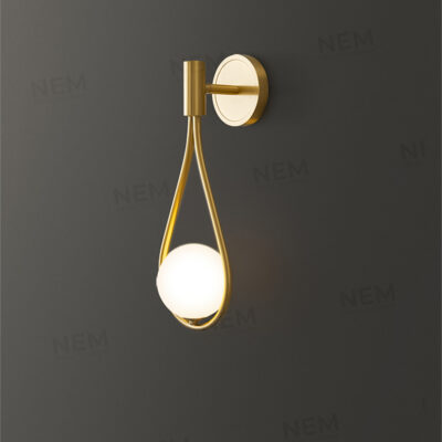 Đèn tường thủy tinh trang trí thân vàng cao cấp VK12 (vàng) - Image 7