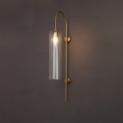 Đèn tường ống thủy tinh cao cấp W2201G (trong) - Image 2