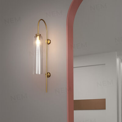 Đèn tường ống thủy tinh cao cấp W2201G (trong) - Image 4