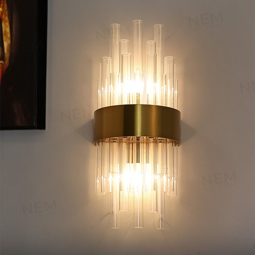 Đèn tường trang trí pha lê cao cấp thân đen VPL11 - Image 2
