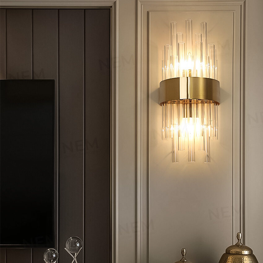 Đèn tường trang trí pha lê cao cấp thân đen VPL11 - Image 3