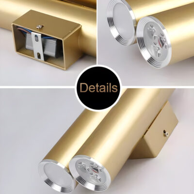 Đèn gắn tường trang trí công nghiệp màu vàng bóng GT 301A-19 - Image 5