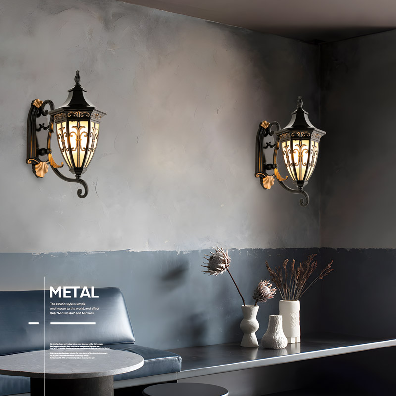 Đèn gắn tường trang trí sân vườn ngoài trời Cổ điển GTSV418 - Image 4