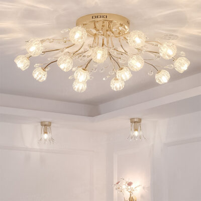 Đèn ốp trần pha lê trang trí 74138