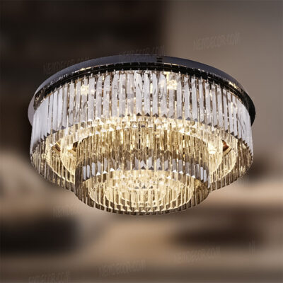 Đèn ốp trần pha lê cao cấp 75011