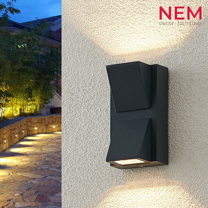 Đèn tường ngoài trời hiện đại VNT.2220/2 ĐEN - Image 5