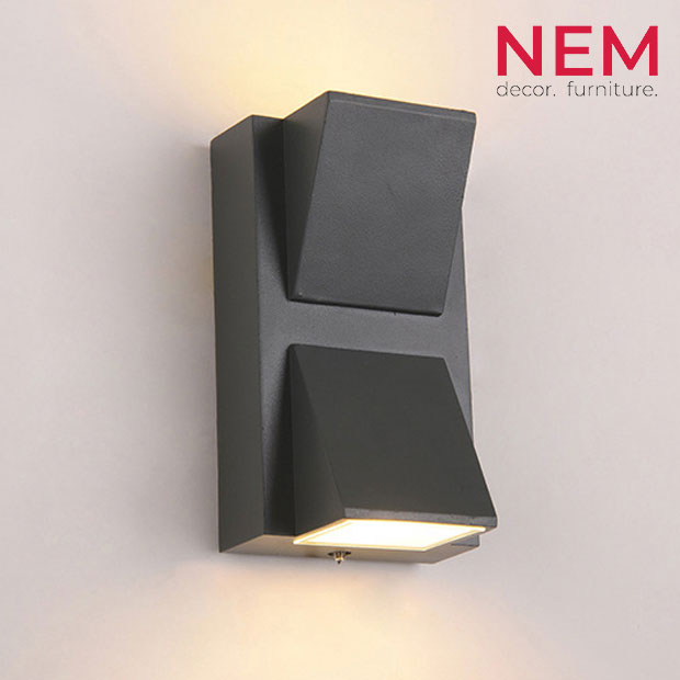 Đèn tường ngoài trời hiện đại VNT.2220/2 ĐEN - Image 6