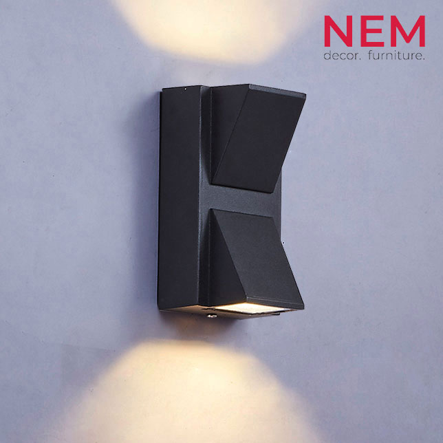 Đèn tường ngoài trời hiện đại VNT.2220/2 ĐEN - Image 4