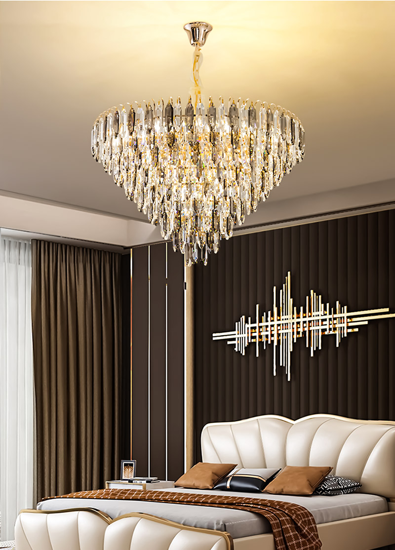 Đèn chùm pha lê thả trần trang trí phong cách Cổ Điển TH 847-21 - Image 2