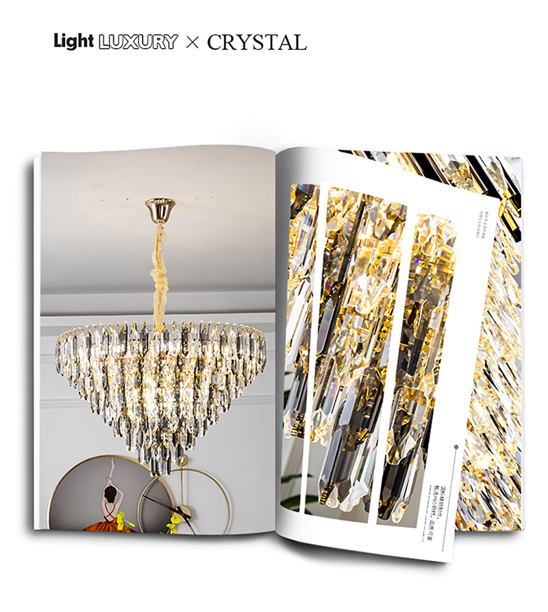 Đèn chùm pha lê thả trần trang trí phong cách Cổ Điển TH 847-21 - Image 5