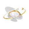 Quạt đèn trần trang trí hiện đại OQT83105 Vàng