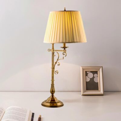 Đèn để bàn trang trí bằng đồng cao cấp Tân cổ điển DBST00711-1 - Image 3