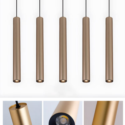Đèn thả trần trang trí nội thất màu xi đồng THCN 124-20 - Image 4