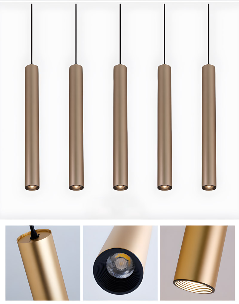 Đèn thả trần trang trí nội thất màu xi đồng THCN 124-20 - Image 4
