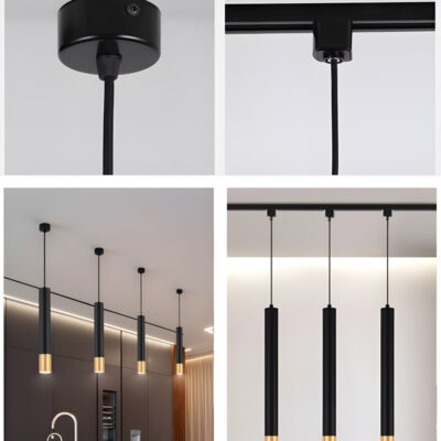 Đèn thả trần trang trí nội thất hiện đại THCN126-21 màu xi - Image 7