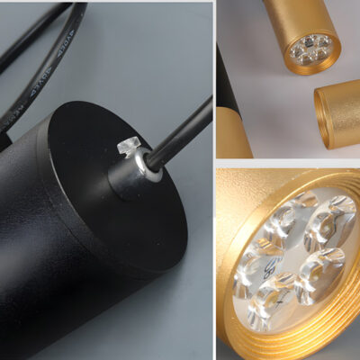 Đèn thả trần trang trí nội thất hiện đại THCN126-21 màu xi - Image 4