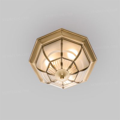 Đèn ốp trần đồng trang trí N88440