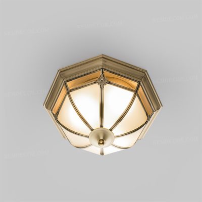 Đèn ốp trần đồng trang trí N88442