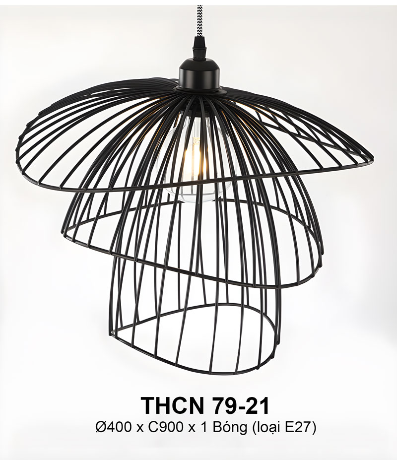 Đèn thả trần khung lưới 3 tầng trang trí nội thất hiện đại THCN 79-21 - Image 8