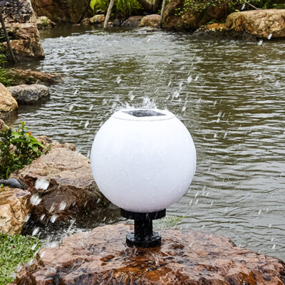 Đèn trụ trang trí sân vườn ngoài trời Hiện đại dùng năng lượng mặt trời TD 09-18 - Image 6
