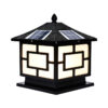 Đèn trụ năng lượng mặt trời trang trí sân vườn ngoài trời Hiện đại TD10-18 Đen