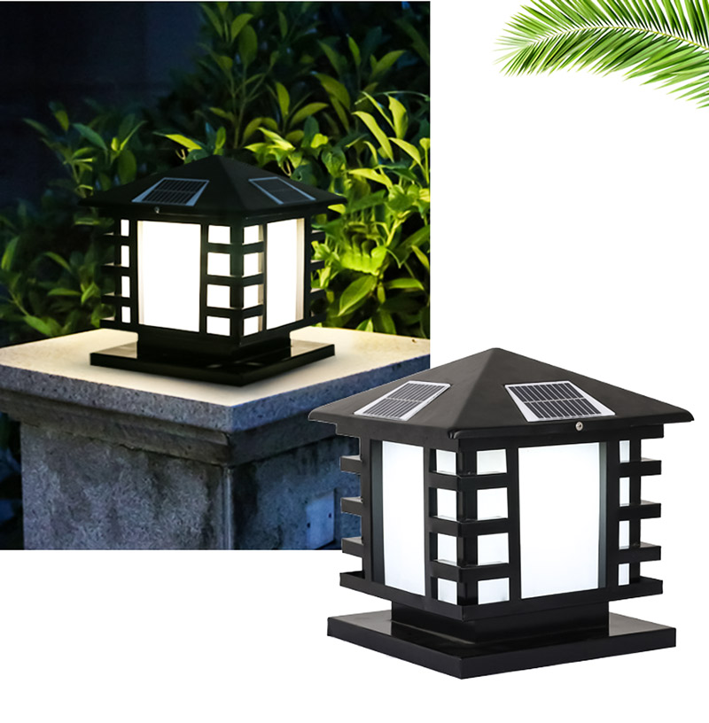 Đèn trụ trang trí sân vườn ngoài trời dùng năng lượng mặt trời Hiện đại TD 16-20 - Image 5